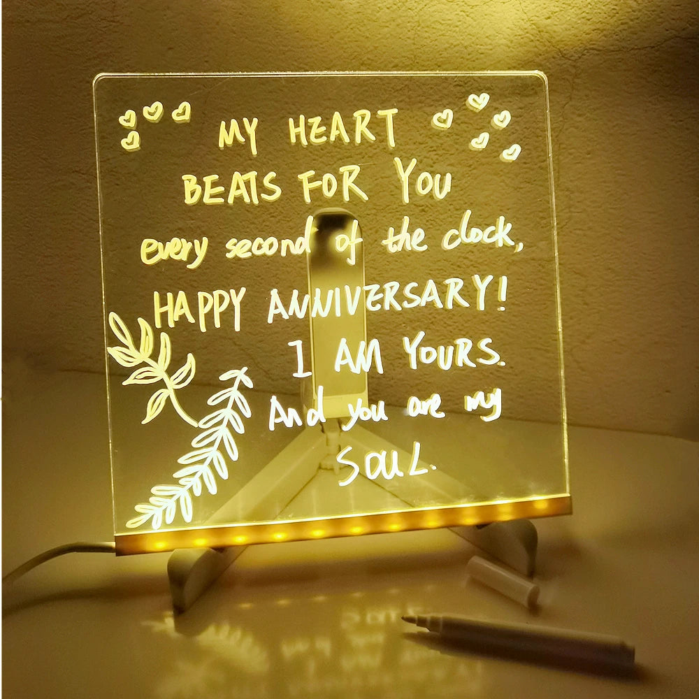 GlowNote Personalized LED Message Board