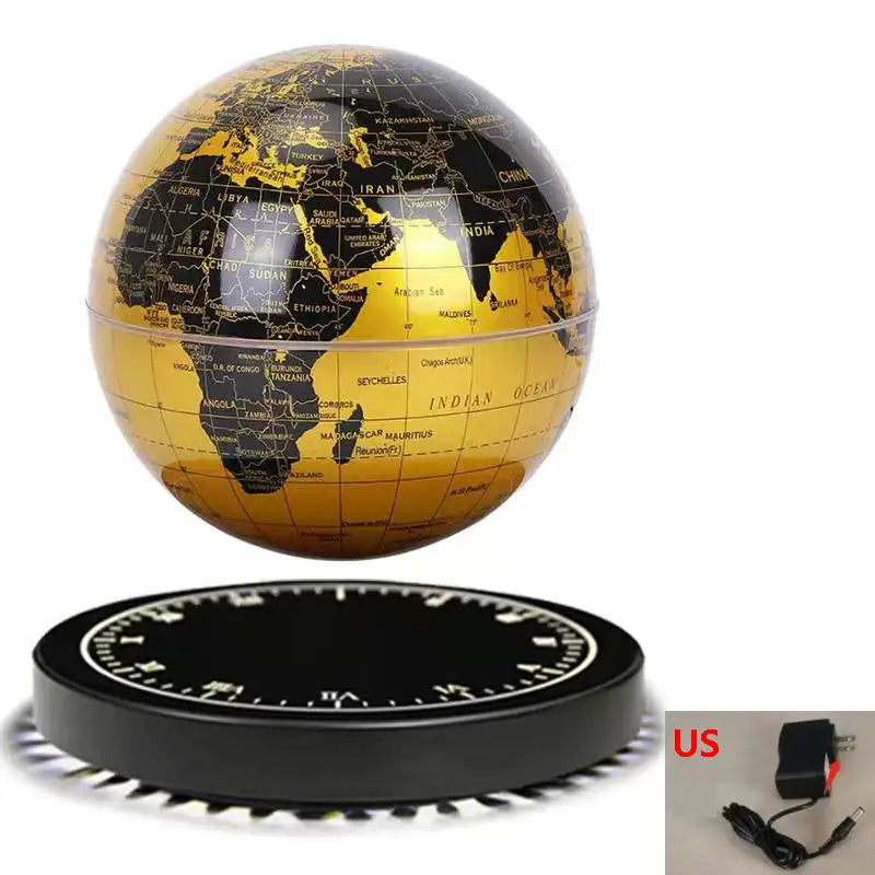 Magnetic Levitation Globe 3D Luminous Rotating Night Light