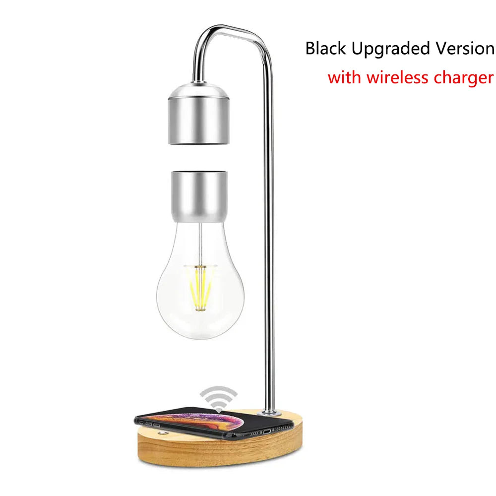 LevitoGlow Magnetic LED Table Lamp with Wireless Charger