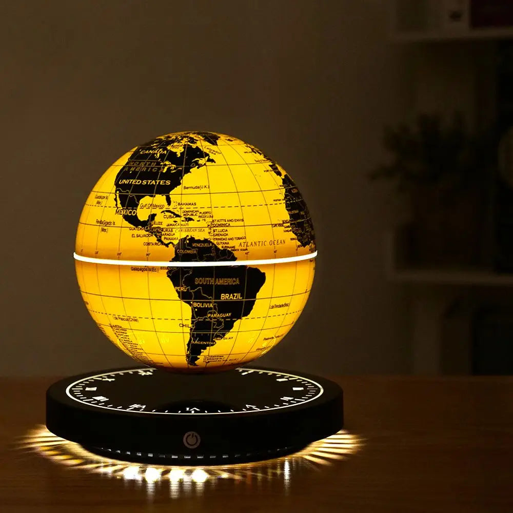 Magnetic Levitation Globe 3D Luminous Rotating Night Light