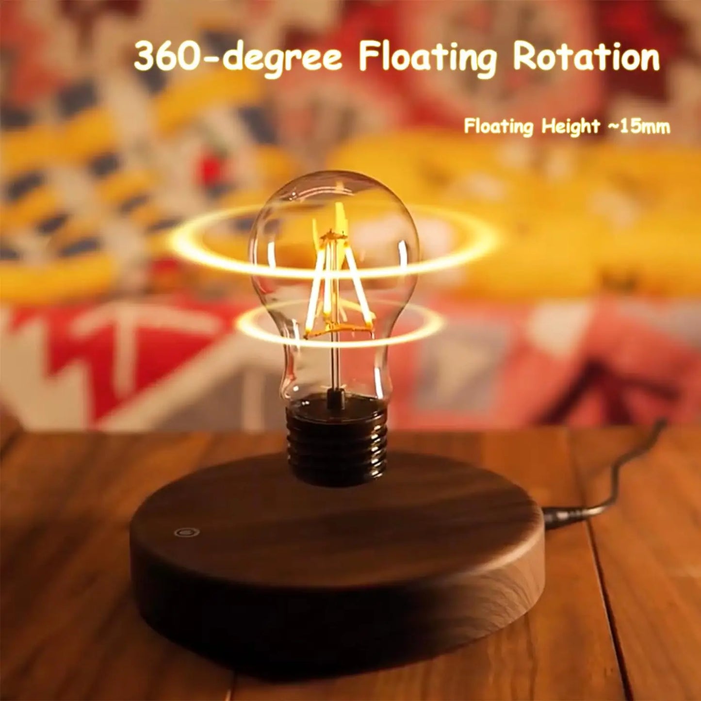 HoverGlow: Wireless Magnetic Levitating Light