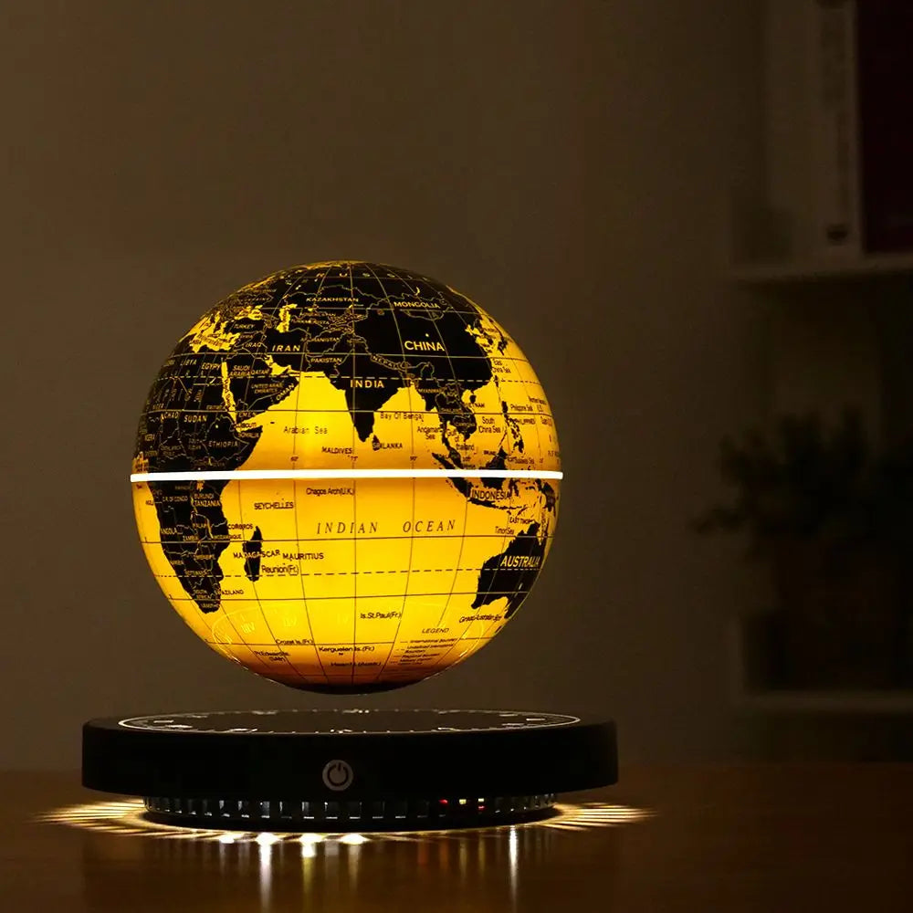 Magnetic Levitation Globe 3D Luminous Rotating Night Light